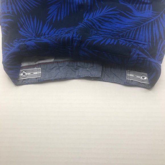 Wonder Nation Boy's Size 10 Adjustable Waist Flat Front Short Blue Palm Leaf New - Picture 13 of 13